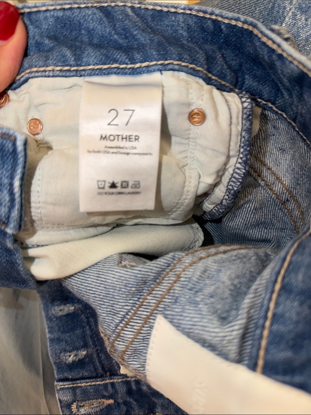 mother jeans the dodger button sneak - Picture 4 of 6